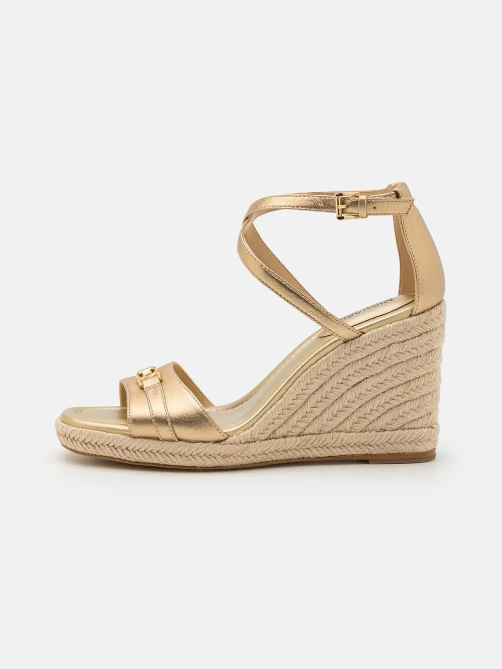 Michael Kors Espadrille Gold Wedge Sandals - Picture 4 of 4